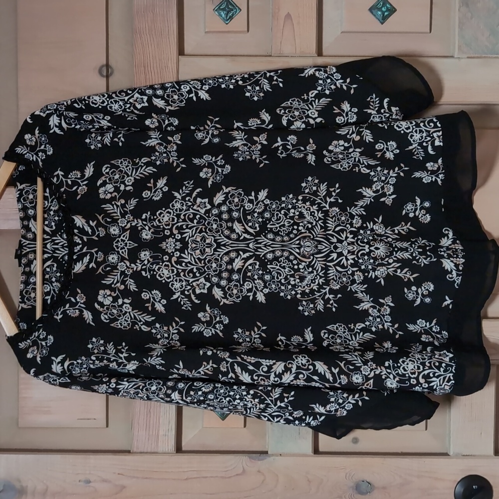 Semi sheer blouse